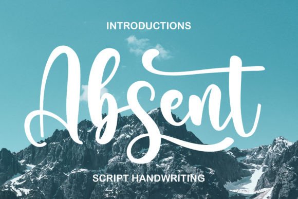 Absent: A Modern Handwritten Font for Editorial Design and Digital Publishing