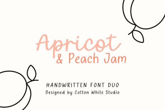 Apricot and Peach Jam: A Handwritten Font Duo for Modern Web Design