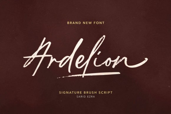 Ardelion: A Signature Script Font for Modern Brand Campaigns