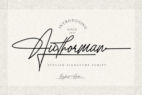 Authorman: Elevating Web Design with Elegant Script Typography
