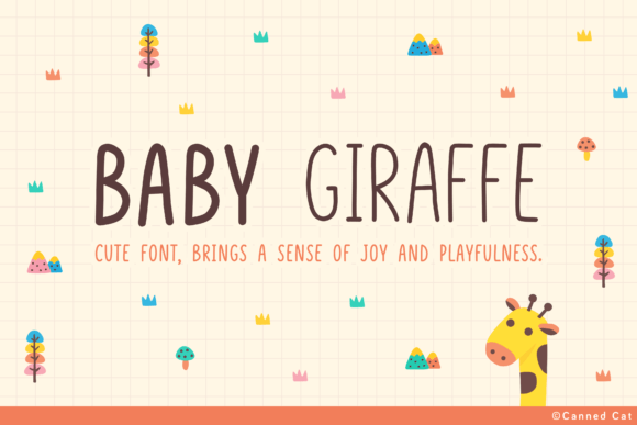 Baby Giraffe Font: A Cute & Professional Typeface for Small Business Branding