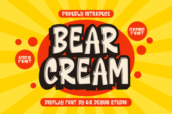 Bear Cream Font: A Bold Display Typeface for Editorial Design