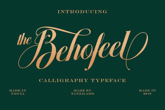 Behofeel: A Stylish Script Font for Elegant Branding Projects