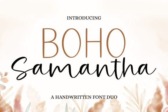 Boho Samantha: A Chic Script Font for Creative Branding Projects