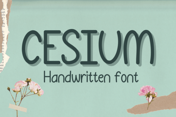 Cesium: A Handwritten Font for Modern Web Design and Digital Branding