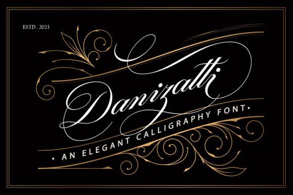 Danizatti: The Elegant Script Font for Crafters and Product Designers