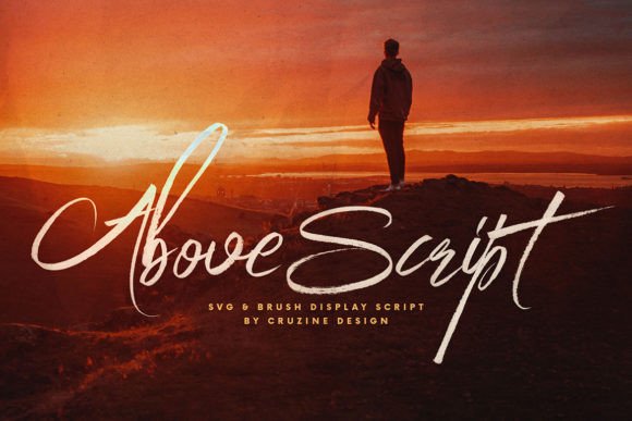 Elegant Branding with the Above Script Font