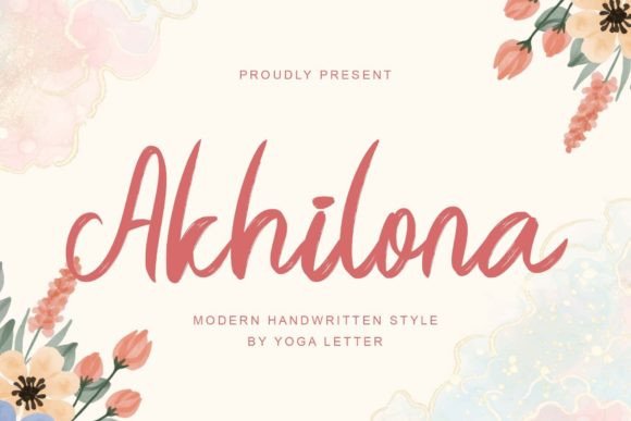 Elevate Your Handmade Designs with the Akhilona Script Font