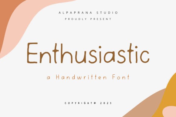 Enthusiastic: A Friendly Handwritten Font for Warm Brand Identities