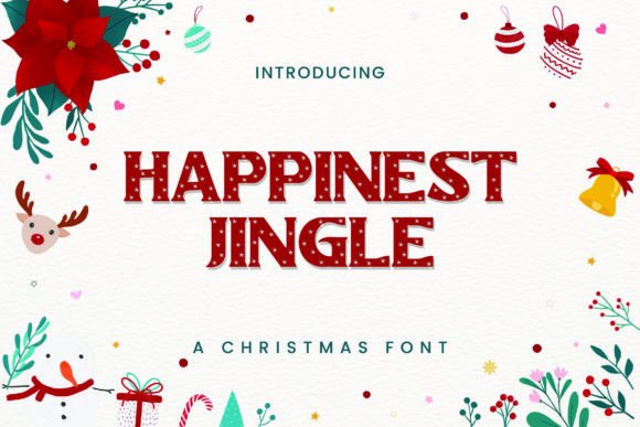 Happinest Jingle: A Festive Script Font for Bold Web Design