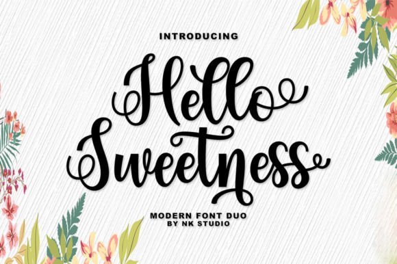 Hello Sweetness: A Modern Script Font for Handmade Creations