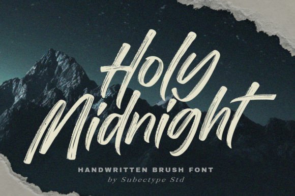 Holy Midnight Font: A Handwritten Typeface for Memorable Branding