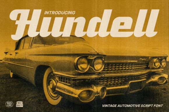 Hundell: A Futuristic Script Font for Bold Campaign Branding