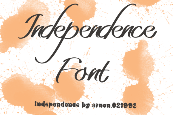 Independence Font: A Handwritten Touch for Warm Brand Identities