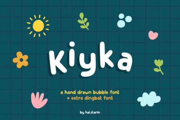 Kiyka: A Cute Hand-Drawn Font for Playful Brand Identities