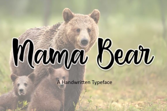 Mama Bear: A Handwritten Font Perfect for Crafters and Small Business Makers