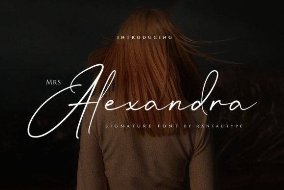 Mrs Alexandra: A Graceful Script Font for Elegant Editorial Design