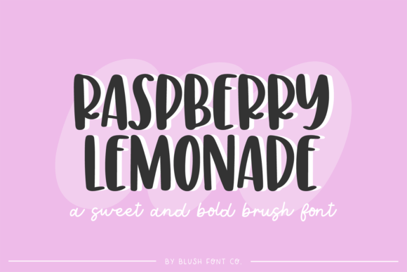 Raspberry Lemonade: A Playful Script Font for Handmade Labels and Creative Packaging