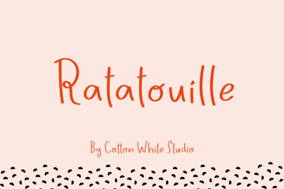 Ratatouille Font: A Handwritten Touch for Professional Branding