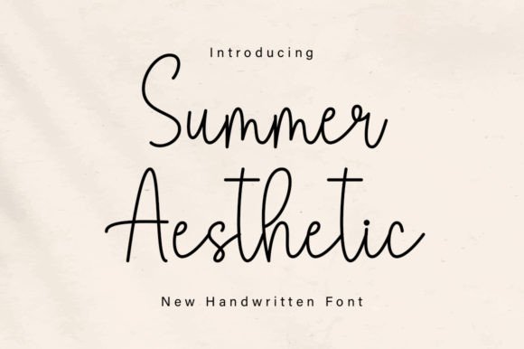 Summer Aesthetic: A Versatile Script Font for Modern Editorial Design