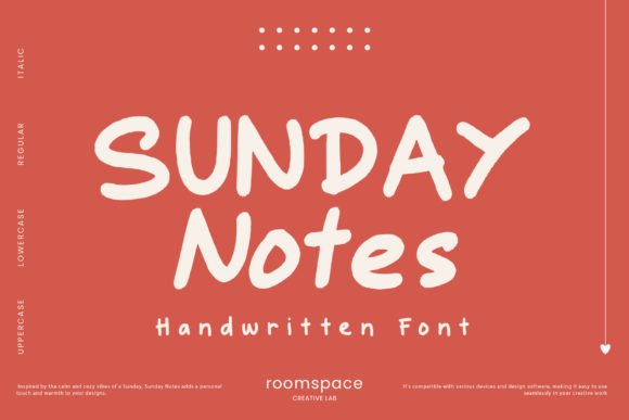 Sunday Notes: A Handwritten Font That Elevates Small Business Branding