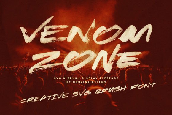 Venom Zone: A Bold Script Font for Impactful Editorial Design