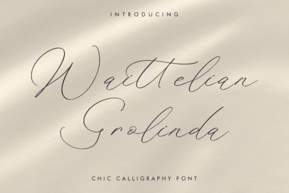 Waittelian Grolinda: A Modern Script Font for Luxury Branding and Digital Campaigns
